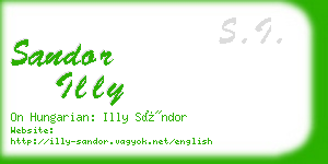 sandor illy business card